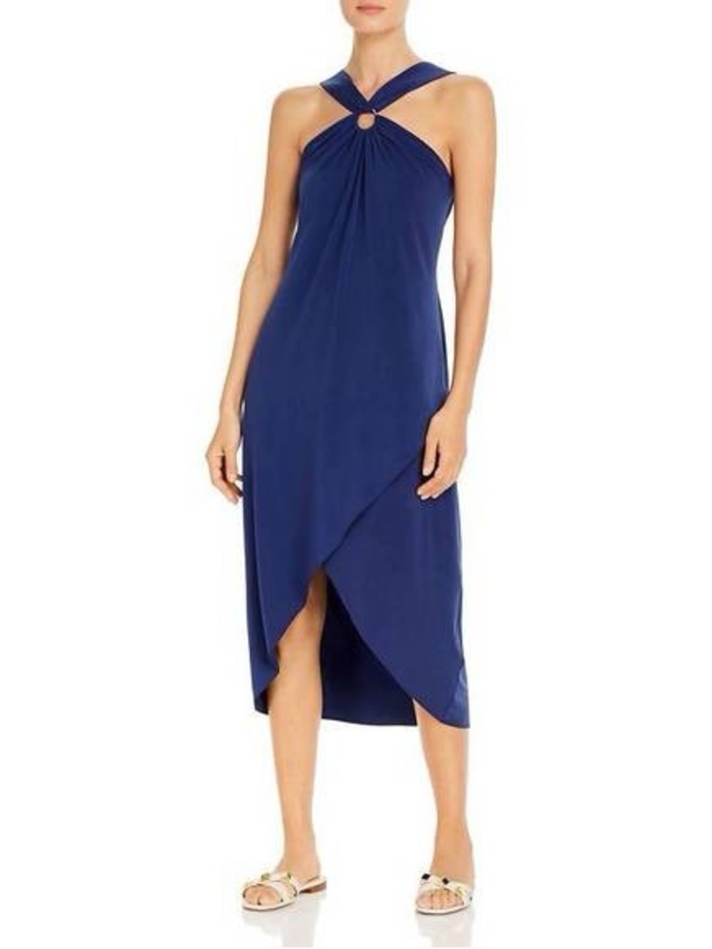 New TOMMY BAHAMA Sz Md carmela halter maxi dress in island navy